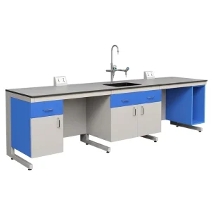 Mobile Laboratory Benches Dental School Science Wet Central Work Lab Tables With Sink and Cabinet Storage Set