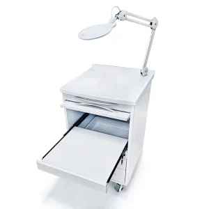 Mobile Medical Storage Tool Cabinet Rolling Cabinet Trolley With Magnifying Glass for Hospital Beauty Clinic