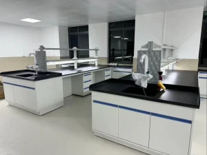 Mobile Modular Benches Industrial Workbenches Cabinets Modern Iron Design Specialized Medical Lab Furniture Water Sink Stainless