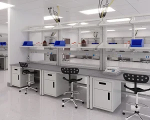 Mobile Modular Laboratory Bench with Science Biology Physics Lab Furniture Room Working Bench Free Design Modular Cabinet