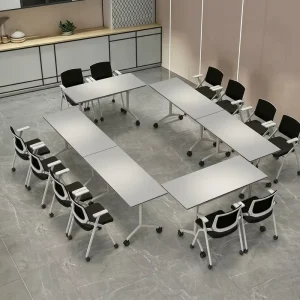 Mobile Nestable Office Table and Lecture Desk Modular Splicing Reconfigurable Design for Lecture Hall Direct Factory Price