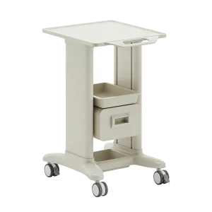 Mobile Plastic Instrument Cart with Locking Wheels Traditional Design Salon Trolley for Hotel Nail and Facial Services