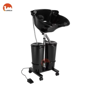Mobile Salon Equipment Portable Hair Washing Sink Adjustable Shampoo Basin with Drain Hose