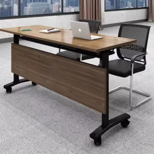 Model 0022 Folding Training Table Chair Set Office Conference Long Bench Style Student Double Desk Chair Mobile Modular
