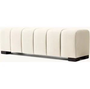 Modena Fabric Channel End-of-bed Bench Bedroom Furniture End of Bed Stool Modern Design Customized