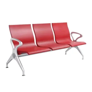 Modern 1 5 Seater Steel Waiting Bench PU Cushion Modular Reception Chair for Airport Hospital Office Use Bulk Orders Supported