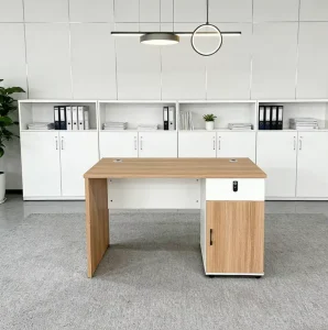 Modern 1..4-meter Wooden Computer Desk for Hospital Office Buildings a New Type of Office Furniture Workstation
