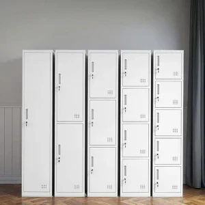 Modern 1.85m Steel Movable Staff Locker Single Door Office Filing Cabinet Home Storage Shoe Cabinet for Gym Workshop School Use