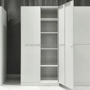 Modern 2-Door Cold Rolled Steel Storage File Cabinet Black Office Furniture Waterproof Extendable ISO9001 Certified
