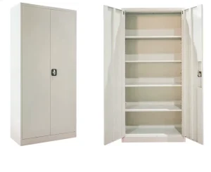 Modern 2 Door Metal Eco Friendly Durable Pre assembled Large Capacity File Cabinet Lockable Design Home Office School Hospital 4