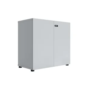 Modern 2 Door Steel Office Filing Cabinet Movable Metal Storage for Workshop or Warehouse Low MOQ