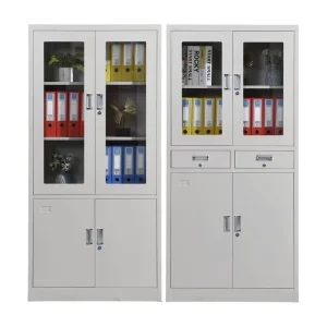 Modern 2 Drawer Metal Office Storage Cabinet Company Metal Filing Cabinet Glass Door Filing Cabinets Key Lock Filing Cabinet