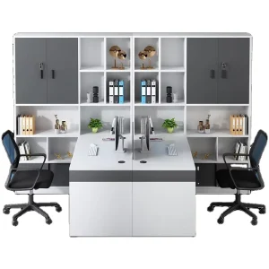 Modern 2 Person Modular Office Cubicle Executive Workstation Desk Furniture for Staff Call Center Executive Office Workstation