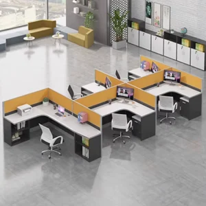 Modern 2 Person Staff Desk Office Furniture Workstation Partition for Employees Convenient Cubicles Work Station Table