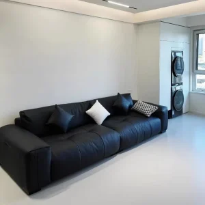 Modern 2 Seater Grey Chesterfield Sofa Comfortable Reclining 3D Mesh Roche Bobois Bubble Couch Puff Small Living Apartment Villa