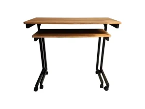 Modern 2Pcs Computer Table Set for Home Office & Mobile Desk & Small Mobile Desk