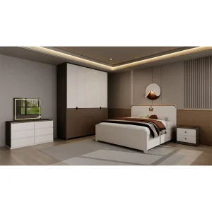 Modern 3 5 Star Hotel Complete Bedroom Sets Wooden Bed Double Home Storage Space Saving King Size Luxury Bedroom Furniture Set