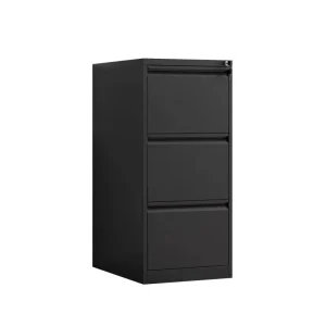 Modern 3 Drawer Steel Filing Cabinet Eco Friendly Durable Adjustable Foldable Large Capacity Home Office Furniture Key Lock