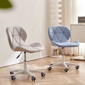 Modern 360 Swivel Office Chair Height Adjustable PU Leather Computer Chair with Wheels for Home Office Use