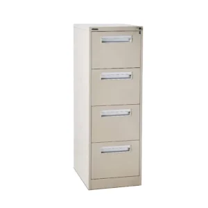 Modern 4-Drawer Filing Cabinet with Vertical Anti-Tilt System Knock-Down Design for Home Office Outdoor Hotel Use