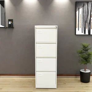 Modern 4 Drawer Fire Resistant Metal File Cabinet Office Furniture Fireproof Safe Home Office Warehouse School Bedroom Use
