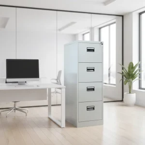 Modern 4 Drawer Metal Steel Office Furniture Cabinet for Home Office Bedroom Gym School Workshop Use