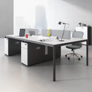 Modern 4 Person Modular Convertible Office Desks Acoustic Workstation 2 4 6 Seaters Call Center Cubicle Desk