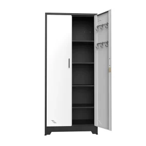 Modern 5 Tier Metal Office Filing Cabinet 2 Door Steel Storage Cabinets for Dining Kitchen Outdoor Workshop Use Factory Price