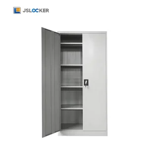 Modern 5 Tier Metal Office Filing Cabinet 2 Door Steel Storage Cabinets for Dining Kitchen Outdoor Workshop Use Factory Price