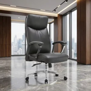 Modern 500lb High Back Armrest Ergonomic Executive Office Chair Comfortable Synthetic PU Leather for Executives