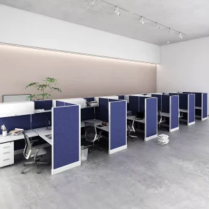 Modern 6 Person Modular Office Partition with Melamine Material for Home Office and School Use Durable Workstation Desk