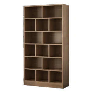 Modern 6 tier Bookshelf Display Rack Floor standing Storage Furniture for Home Office Living Room Bedroom Library