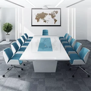 Modern 8 Person 12 Training Conference Table Adjustable Height Extendable Features Multi functional Office Furniture