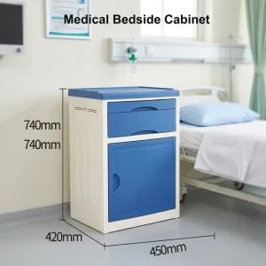 Modern ABS Bedside Table for Hospital Use Durable Design Hospital Cabinet