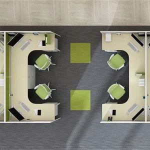 Modern Acoustic Office Cubic Partition Executive Staff Furniture Modern Executive Cubical with Acoustic Panel Office Desks
