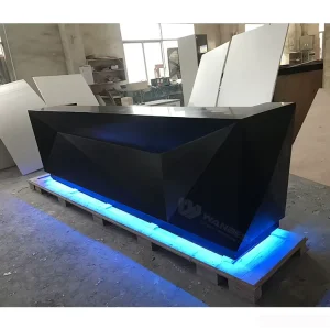 Modern Acrylic Illuminated LED Small Restaurant Juice Home Bar Counter Cocktail Table