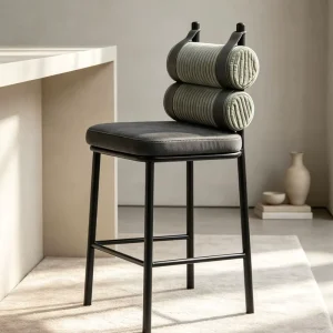 Modern Adjustable Aluminum Stainless Outdoor Bar Stool Steady Waterproof Swivel Gym Mall Home Bar Dining Living Room Patio