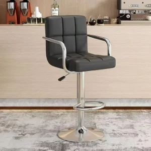 Modern Adjustable Bar Stool for Home and Commercial Kitchens