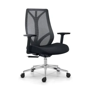 Modern Adjustable Computer Chair with Mesh Fabric Mid Back Swivel Ergonomic Office Chair
