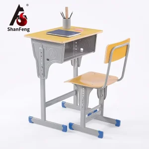 Modern Adjustable Durable School Classroom Desk and Chair Set Student Furniture for Primary School