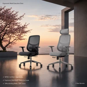 Modern Adjustable Fabric Ergonomic Executive Office Chair for Hotel and Office Use BIFMA Certified