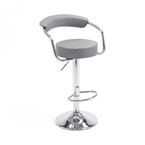 Modern Adjustable Height Bar Stool with Metal Frame for Home Bar Hotel Apartment or Commercial Use