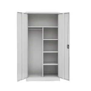 Modern Adjustable Steel Filing Cabinet with Locking Sliding Door Movable & Lockable for Office Garage Workshop Warehouse Storage