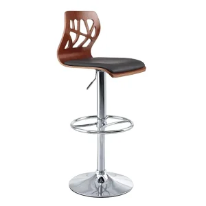 Modern Adjustable Swivel Bar Stool Wood High Bar Stool #HY2009H
