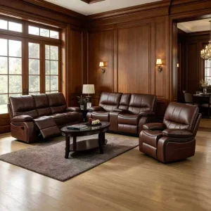 Modern Air Leather Recliner Sofa Set 1+2+3 Seater Complete Sofa Suite for Modern Family Living Room