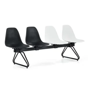 Modern Airport Waiting Bench Chair Metal 3 Seats Waiting Room Chairs for Mall Bank Hospital