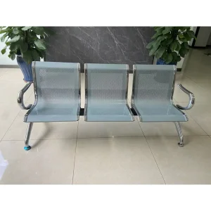 Modern Aluminum 3 seater Hospital Airport Waiting Chairs Benches for School Park Use Stackable Durable Outdoor Design