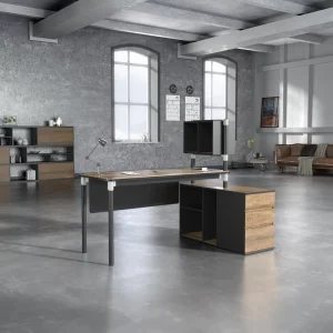 Modern American Industrial Loft Style Office Furniture Desktop Cabinet Executive Office Desk