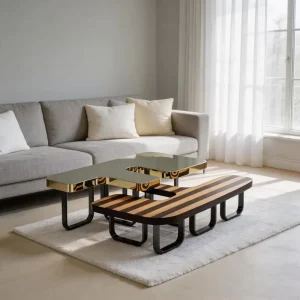 Modern Apartment Living Room Coffee Table Wood