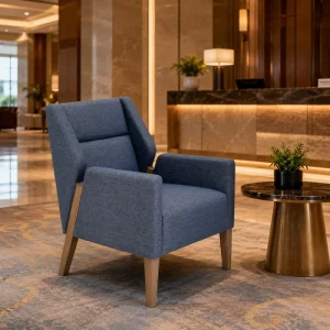 Modern Armchair Luxury Hotel Accent Chair Nordic Style Fabric for Hotel Restaurant Fine Dining Area